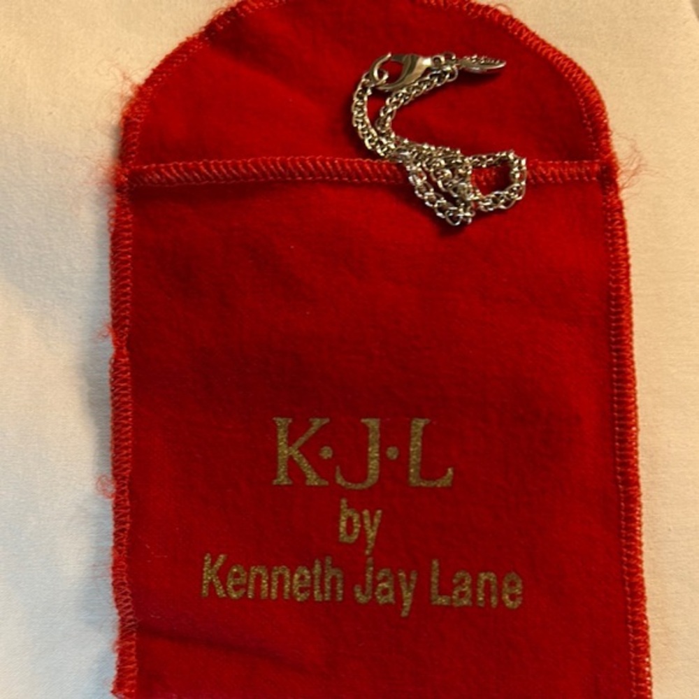 Kenneth Jay Lane Elegant Silver Chain Necklace